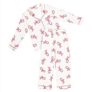 NEW BELLA SLEEP + SPA women's full-length bamboo pj set in multi